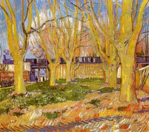 Avenue of Plane Trees Near Arles Station