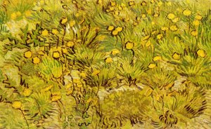 A Field of Yellow Flowers by Vincent van Gogh Oil Painting Reproduction