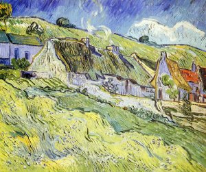 A Group of Cottages by Vincent van Gogh Oil Painting Reproduction