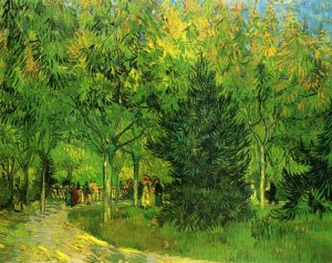 A Lane in the Public Garden at Arles by Vincent van Gogh Oil Painting Reproduction