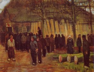 A Wood Auction by Vincent van Gogh Oil Painting Reproduction