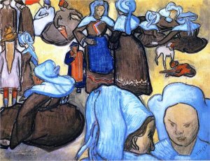 Breton Women by Oil Painting Reproduction