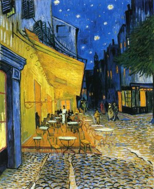 Cafe Terrace at Night, also known as The Cafe Terrace on the Place du Forum by Vincent van Gogh Oil Painting Reproduction