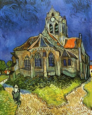 Church at Auvers also known as The Church at Auvers by Vincent van Gogh Oil Painting Reproduction