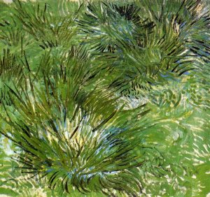 Clumps of Grass by Oil Painting Reproduction