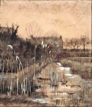 Ditch by Oil Painting Reproduction