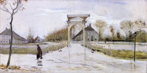 Drawbridge in Nieuw-Amsterdam by Vincent van Gogh Oil Painting Reproduction