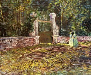 Entrance to the Park at Voyer-d'Argenson in Asnieres by Oil Painting Reproduction