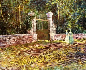 Entrance to the Park at Voyer-d'Argenson in Asnieres by Oil Painting Reproduction