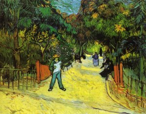 Entrance to the Public Park in Arles by Oil Painting Reproduction