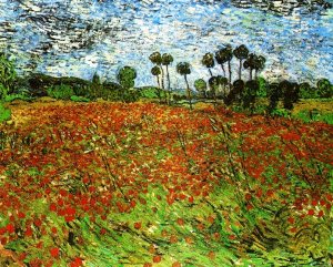 Field with Poppies by Vincent van Gogh Oil Painting Reproduction