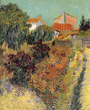 Garden Behind a House by Vincent van Gogh Oil Painting Reproduction