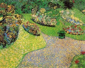 Garden in Auvers by Oil Painting Reproduction