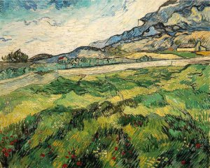 Green Wheat Field by Vincent van Gogh Oil Painting Reproduction