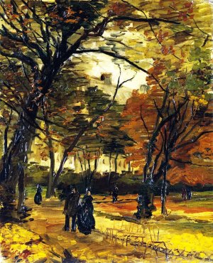 In the Bois de Boulogne by Vincent van Gogh Oil Painting Reproduction