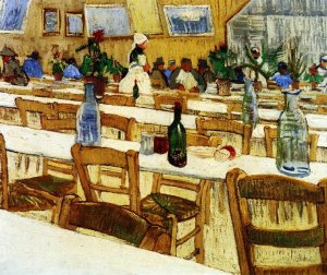 Interior of a Restaurant by Oil Painting Reproduction