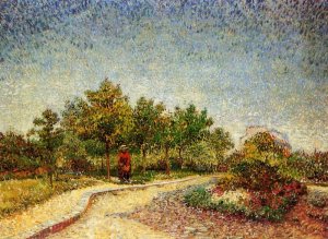 Lane in Voyer d'Argenson Park at Asnieres by Oil Painting Reproduction