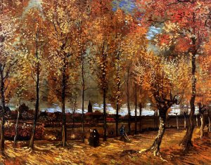 Lane with Poplars by Vincent van Gogh Oil Painting Reproduction