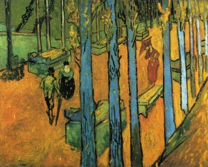 Les Alychamps, Autumn by Vincent van Gogh Oil Painting Reproduction