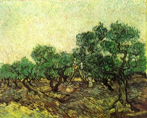 Olive Picking by Oil Painting Reproduction