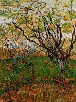 Orchard in Bloom by Oil Painting Reproduction