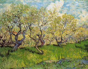 Orchard in Blossom by Oil Painting Reproduction