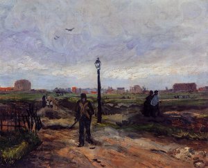 Outskirts of Paris by Oil Painting Reproduction