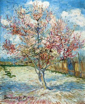 Peach Trees in Blossom by Vincent van Gogh Oil Painting Reproduction