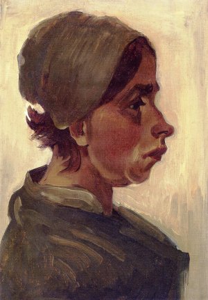 Peasant Woman, Head by Oil Painting Reproduction