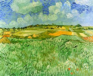 Plain Near Auvers by Oil Painting Reproduction