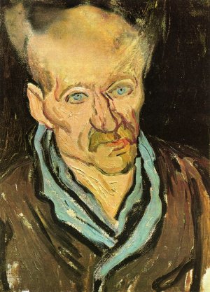 Portrait of a Patient in Saint-Paul Hospital by Oil Painting Reproduction