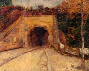 Roadway with Underpass also known as The Viaduct by Oil Painting Reproduction