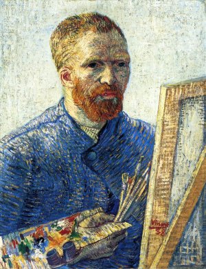 Self Portrait as a Painter by Vincent van Gogh Oil Painting Reproduction