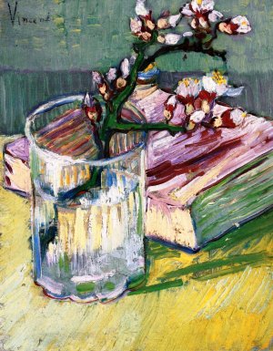 Still Life, Almond Branch by Oil Painting Reproduction