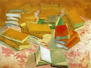 Still Life: French Novels by Oil Painting Reproduction