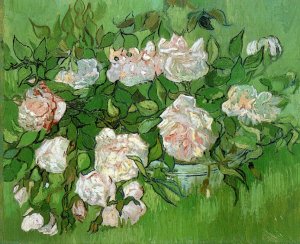 Still Life: Pink Roses by Oil Painting Reproduction