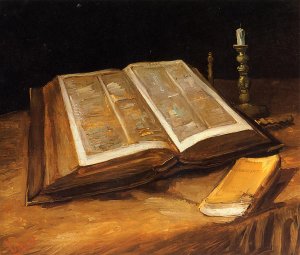 Still Life with Bible by Vincent van Gogh Oil Painting Reproduction