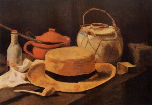 Still Life with Yellow Hat by Oil Painting Reproduction