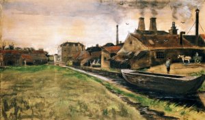 The Factory of Enthoven on the Zieken, The Hague by Oil Painting Reproduction