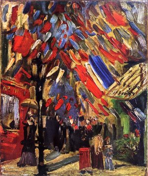 The Fourteenth of July Celebration in Paris by Vincent van Gogh Oil Painting Reproduction