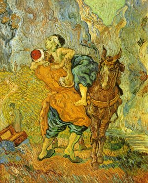 The Good Samaritan after Delacroix by Vincent van Gogh Oil Painting Reproduction