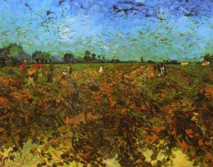 The Green Vineyard by Oil Painting Reproduction