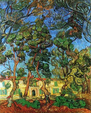 The Grounds of the Asylum by Vincent van Gogh Oil Painting Reproduction