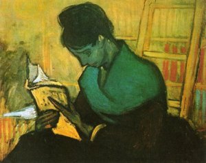 The Novel Reader by Oil Painting Reproduction