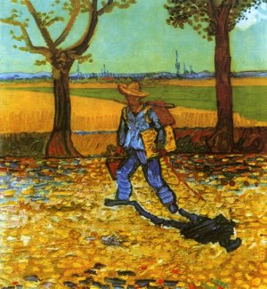 The Painter on His Way to Work by Vincent van Gogh Oil Painting Reproduction