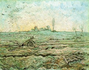 The Plough and the Harrow after Millet by Oil Painting Reproduction