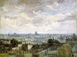 The Roofs of Paris by Vincent van Gogh Oil Painting Reproduction