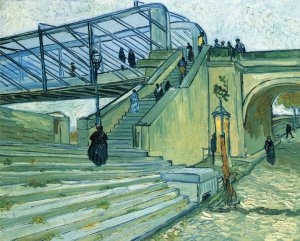 The Trinquetaille Bridge by Oil Painting Reproduction