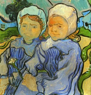 Two Children by Oil Painting Reproduction