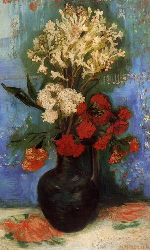 Vase with Carnations and Other Flowers by Vincent van Gogh Oil Painting Reproduction